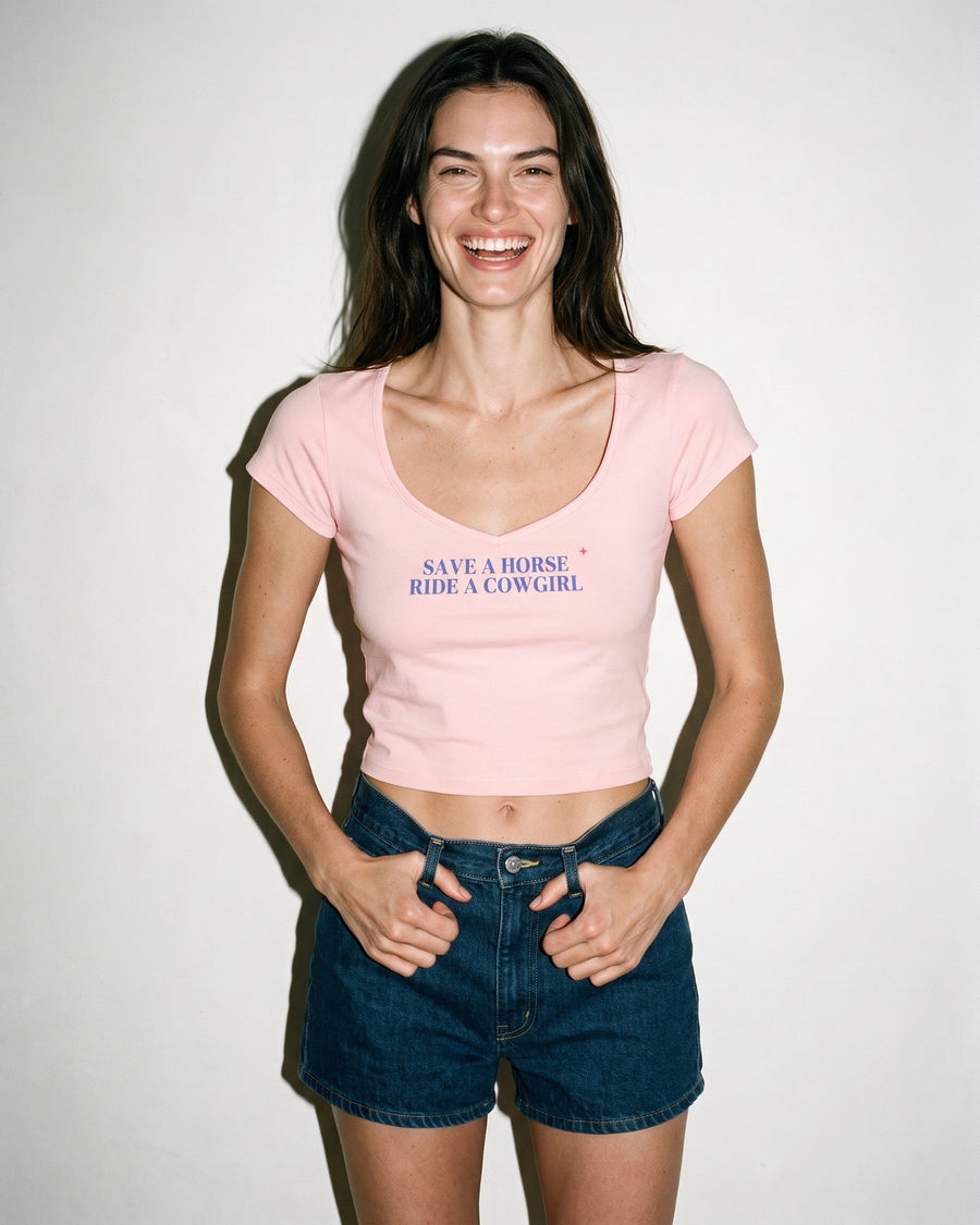 Save A Horse Ride A Cowgirl Baby Tee