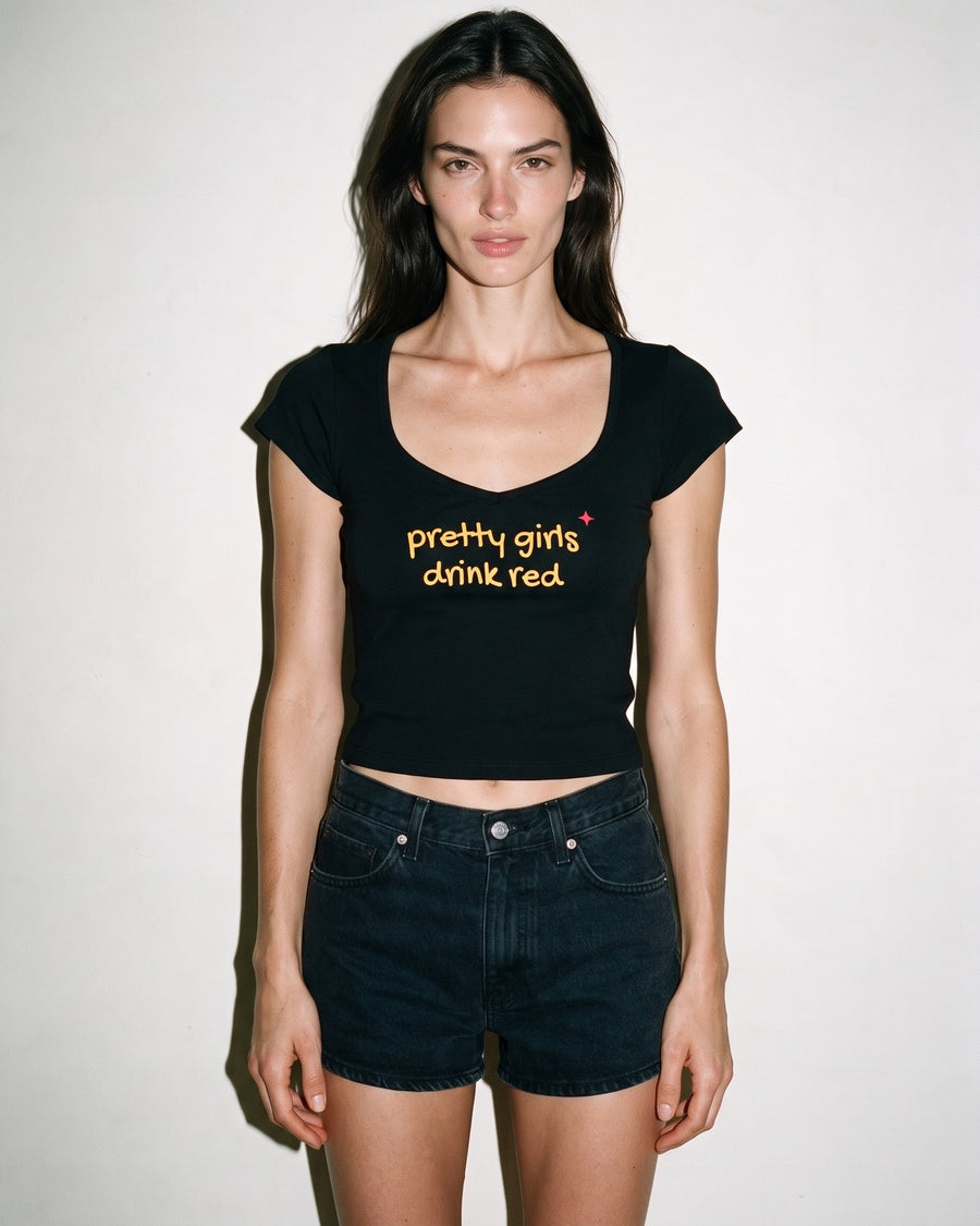 Pretty Girls Drink Red Baby Tee