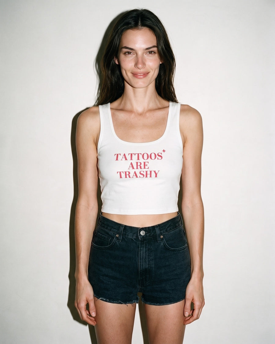 Tattoos Are Trashy Crop Tank