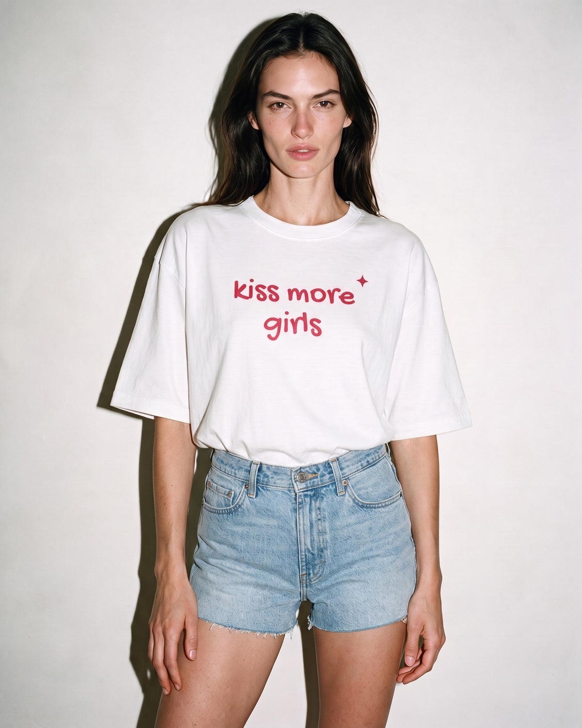 Kiss More Girls Oversized Tee