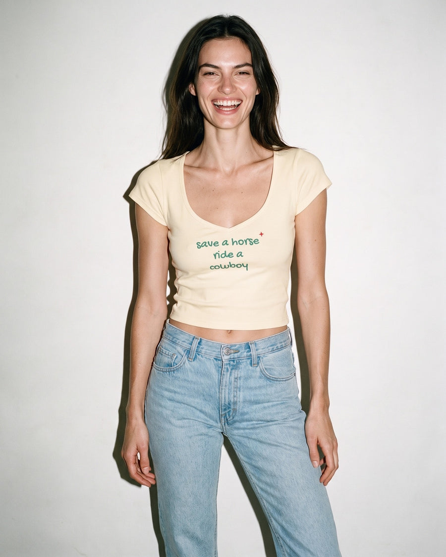 Save A Horse Ride A Cowboy Baby Tee