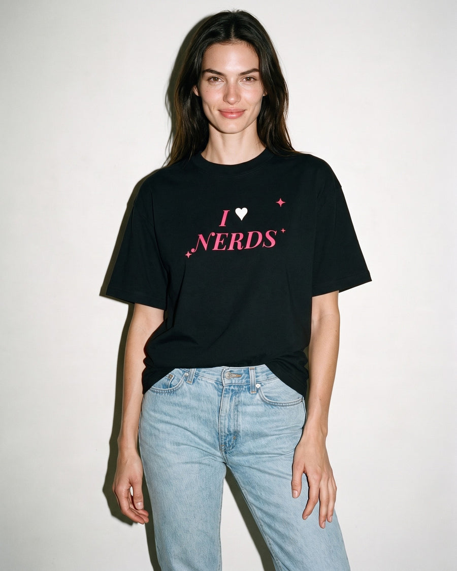 I Heart Nerds Oversized Tee