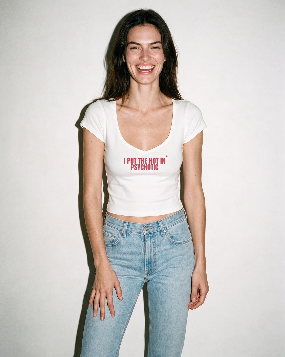 I Put The Hot In Psychotic Baby Tee
