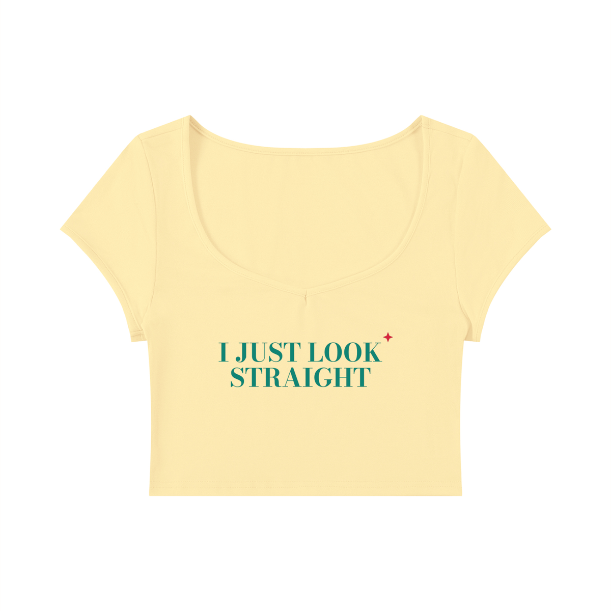 I Just Look Straight Baby Tee