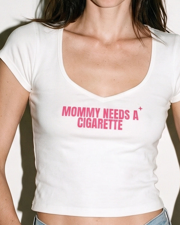 Mommy Needs A Cigarette Baby Tee