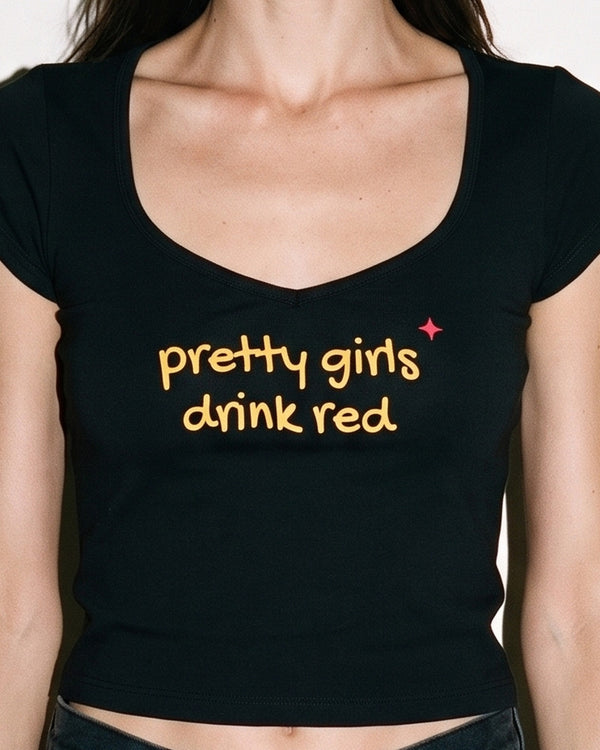 Pretty Girls Drink Red Baby Tee