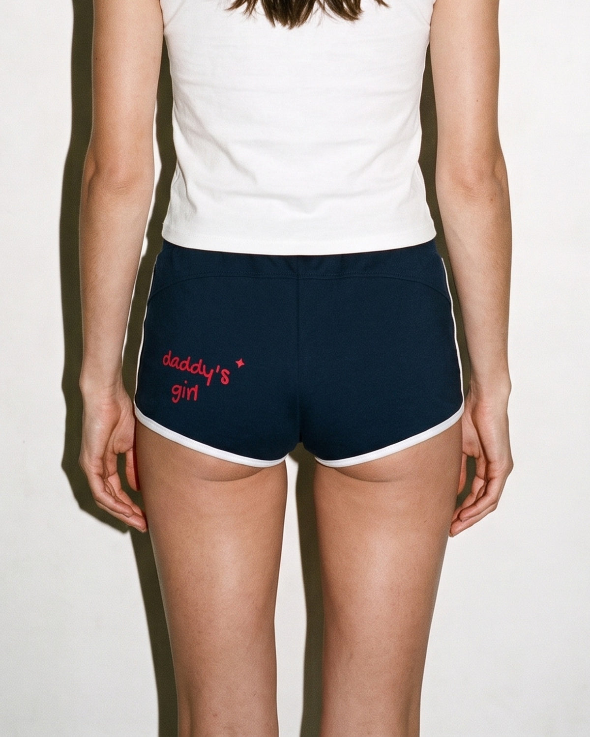 Daddy's Girl Booty Shorts, print close-up