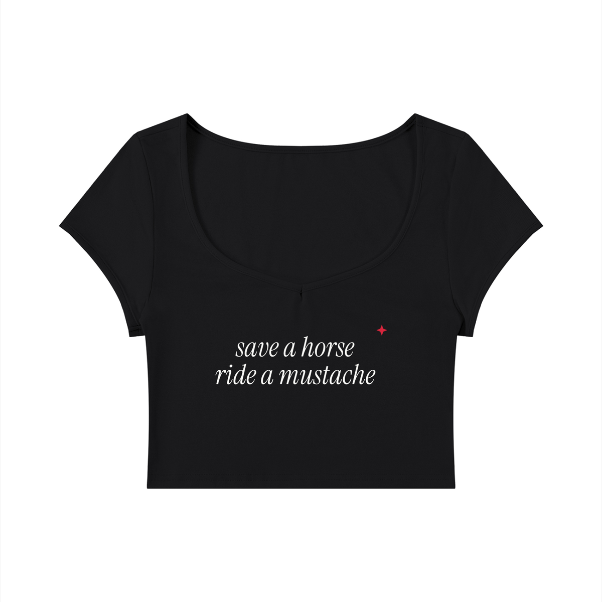 Save A Horse Ride A Mustache Baby Tee
