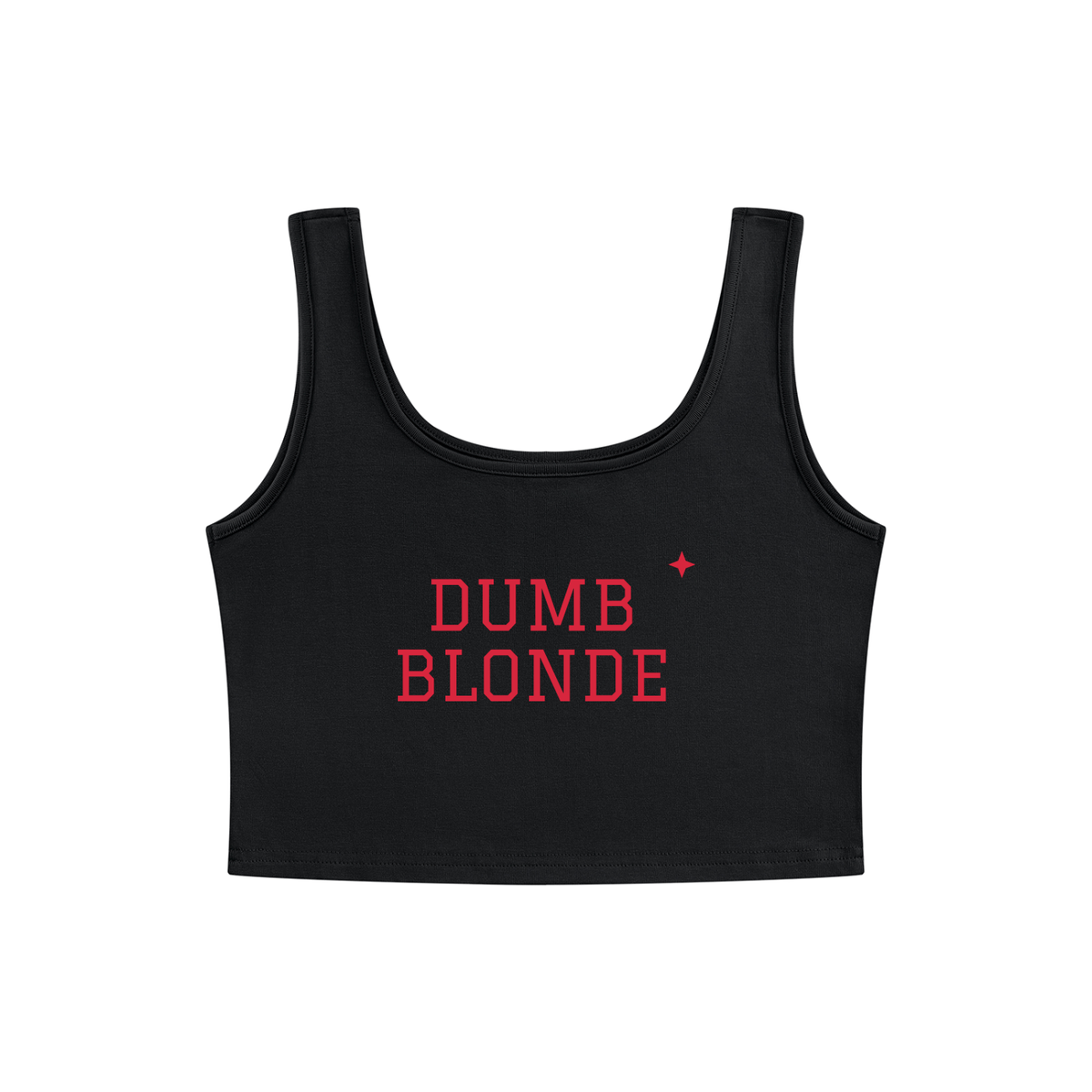 Dumb Blonde Crop Tank