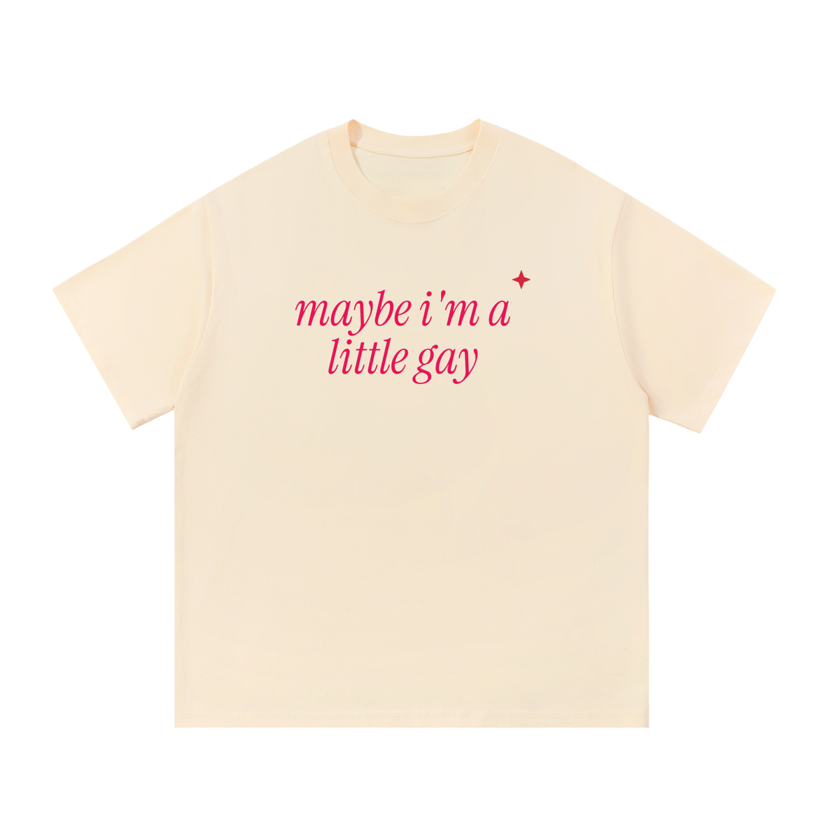 Maybe I'm A Little Gay Oversized Tee