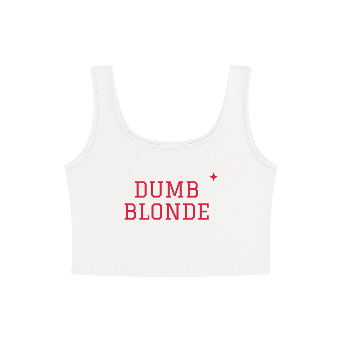 Dumb Blonde Crop Tank
