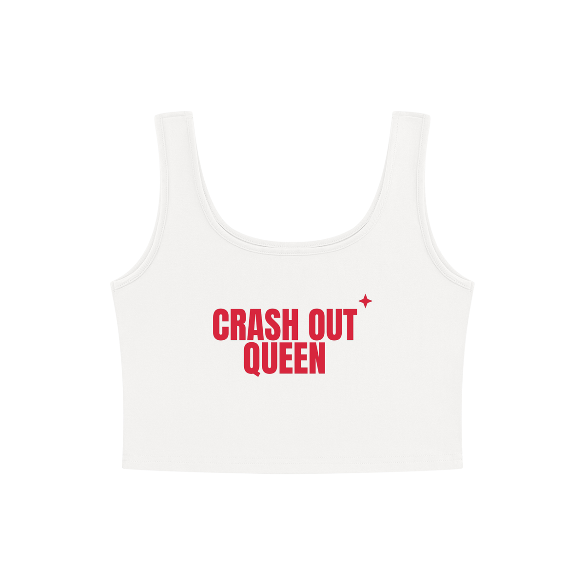 Crash Out Queen Crop Tank