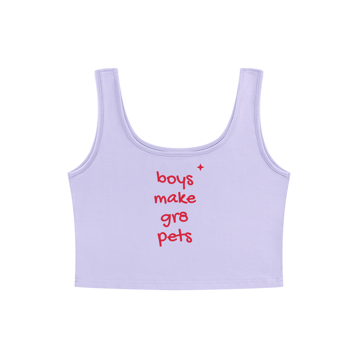 Boys Make Gr8 Pets Crop Tank