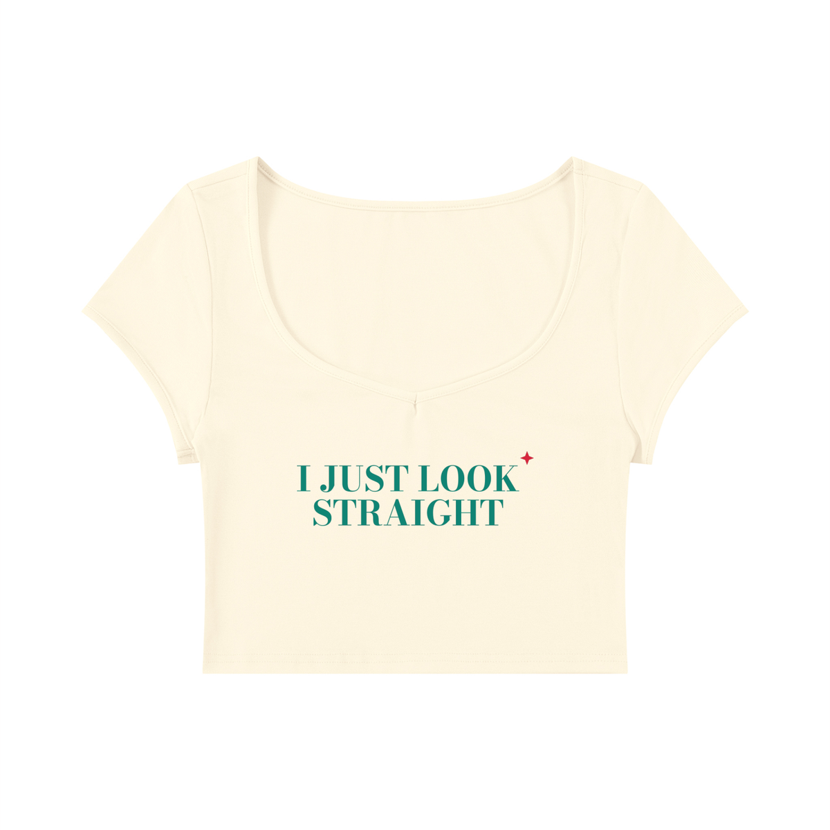 I Just Look Straight Baby Tee