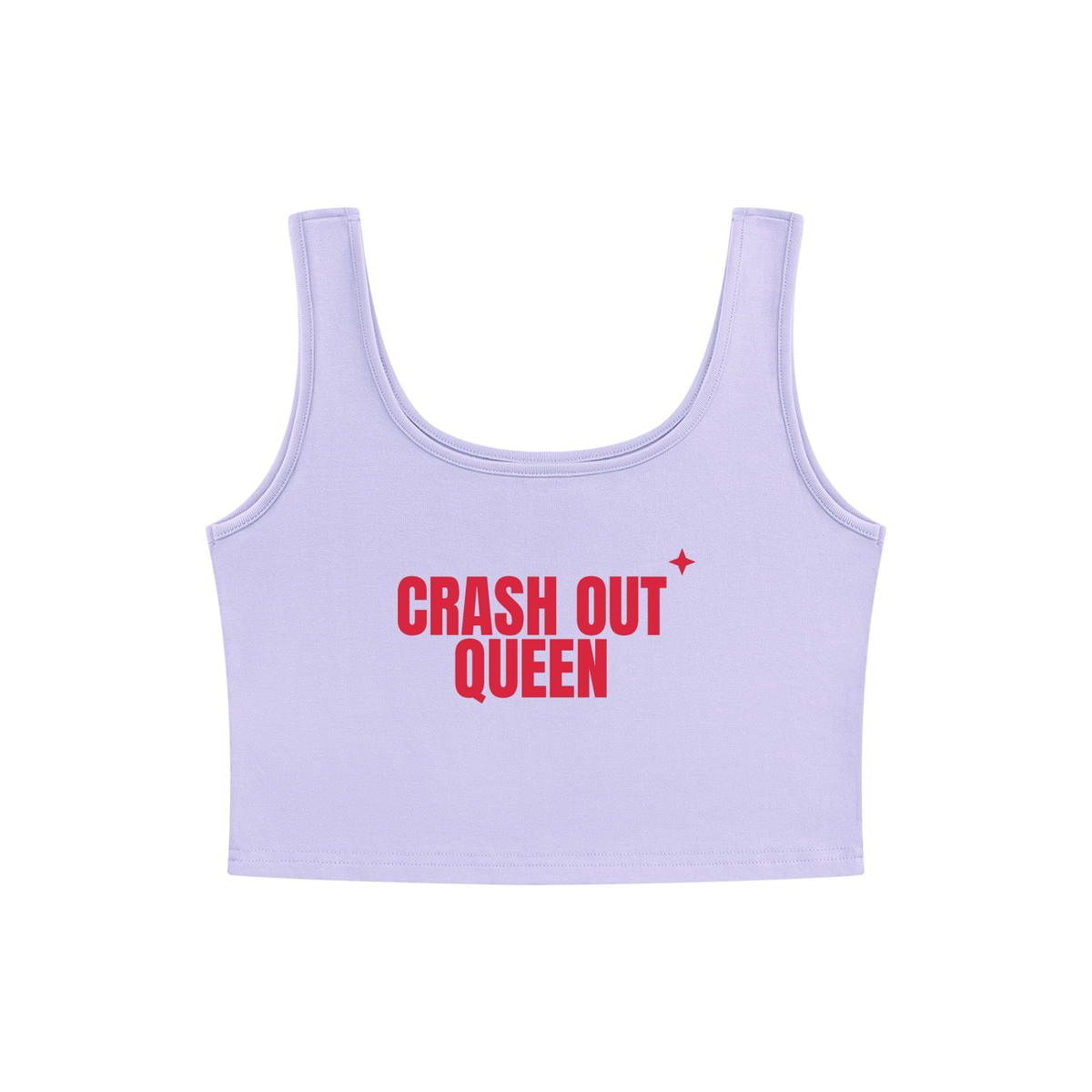 Crash Out Queen Crop Tank