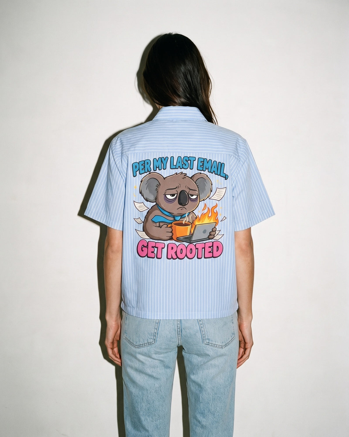 Per My Last Email, Get Rooted Striped Shirt