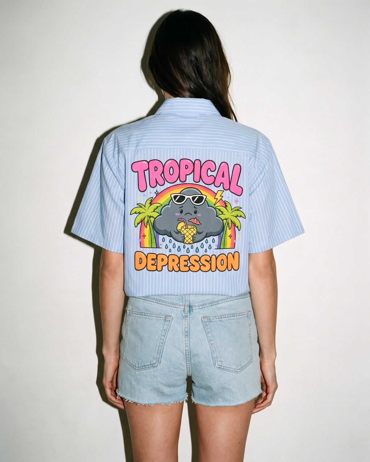 Tropical Depression Striped Shirt