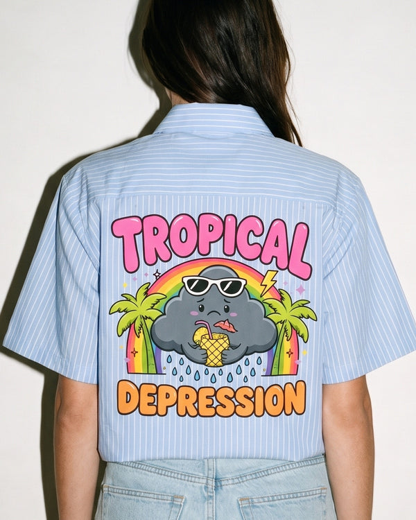 Tropical Depression Striped Shirt