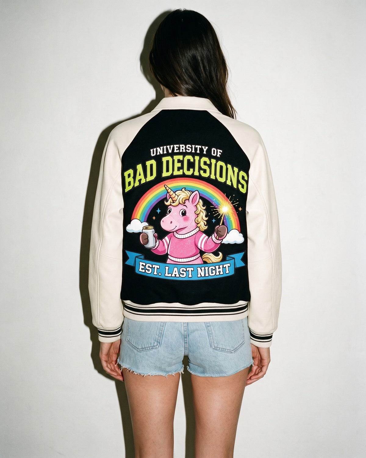 University Of Bad Decisions Baseball Jacket