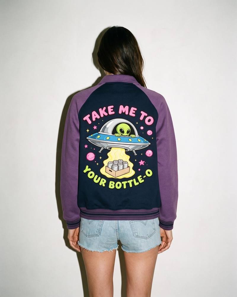 Take Me To Your Bottle-O jacket, back